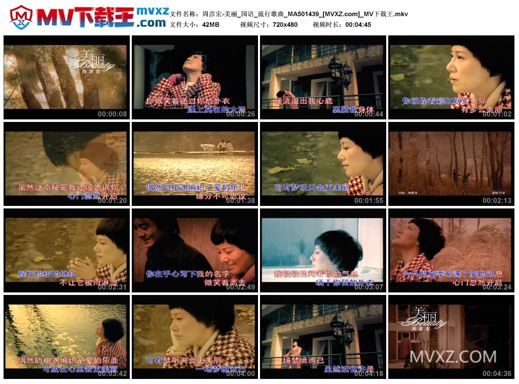 周彦宏-美丽_国语_流行歌曲_MA501439